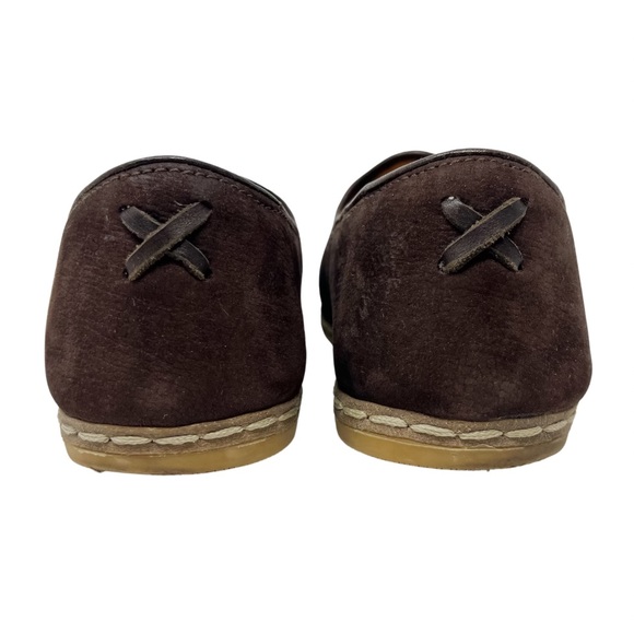 Charix Safari Women's Handmade Leather Slip On
Loafer Dark Brown Suede Feel - Picture 8 of 10